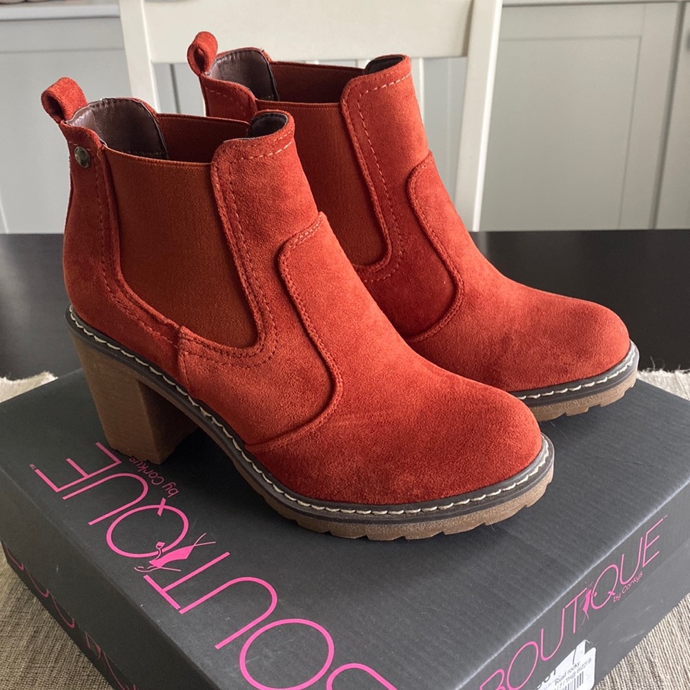 Corkys Rust Colored Booties 7